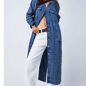 Free People We the Free Cinderella Story Button Front Dress medium